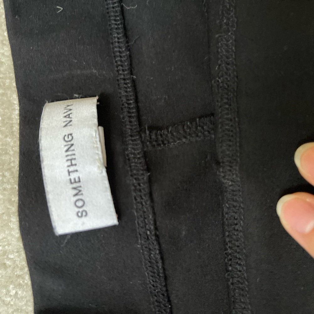 Something Navy black stretch ponte pants - Picture 4 of 4